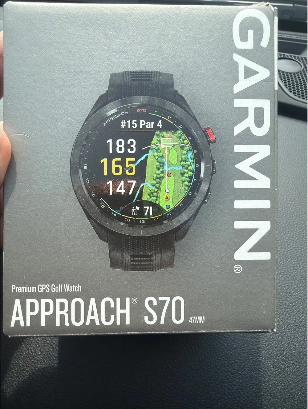 Garmin Approach S70 Premium GPS Golf Watch – 47mm – Black